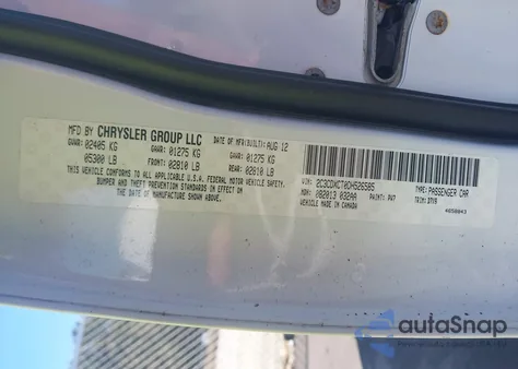 2013 Dodge Charger R/T из США, поврежденный, VIN 2C3CDXCT0DH526585